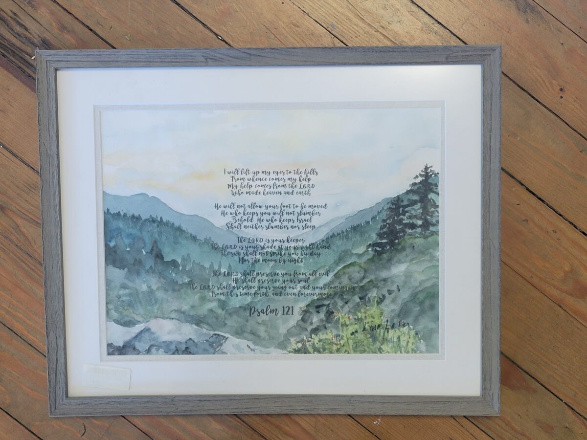 Frame Psalm 121 Original 15x19