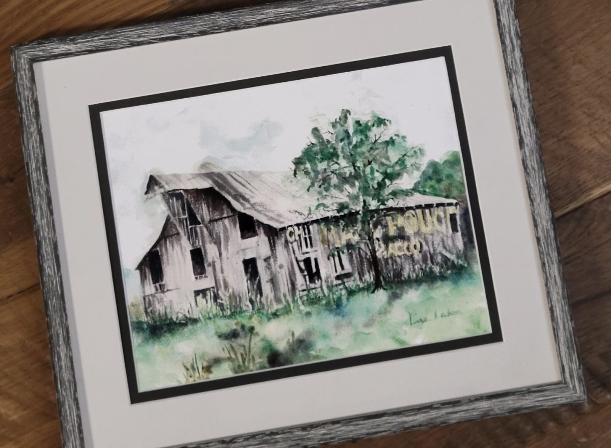 Framed Tobacco Barn Print