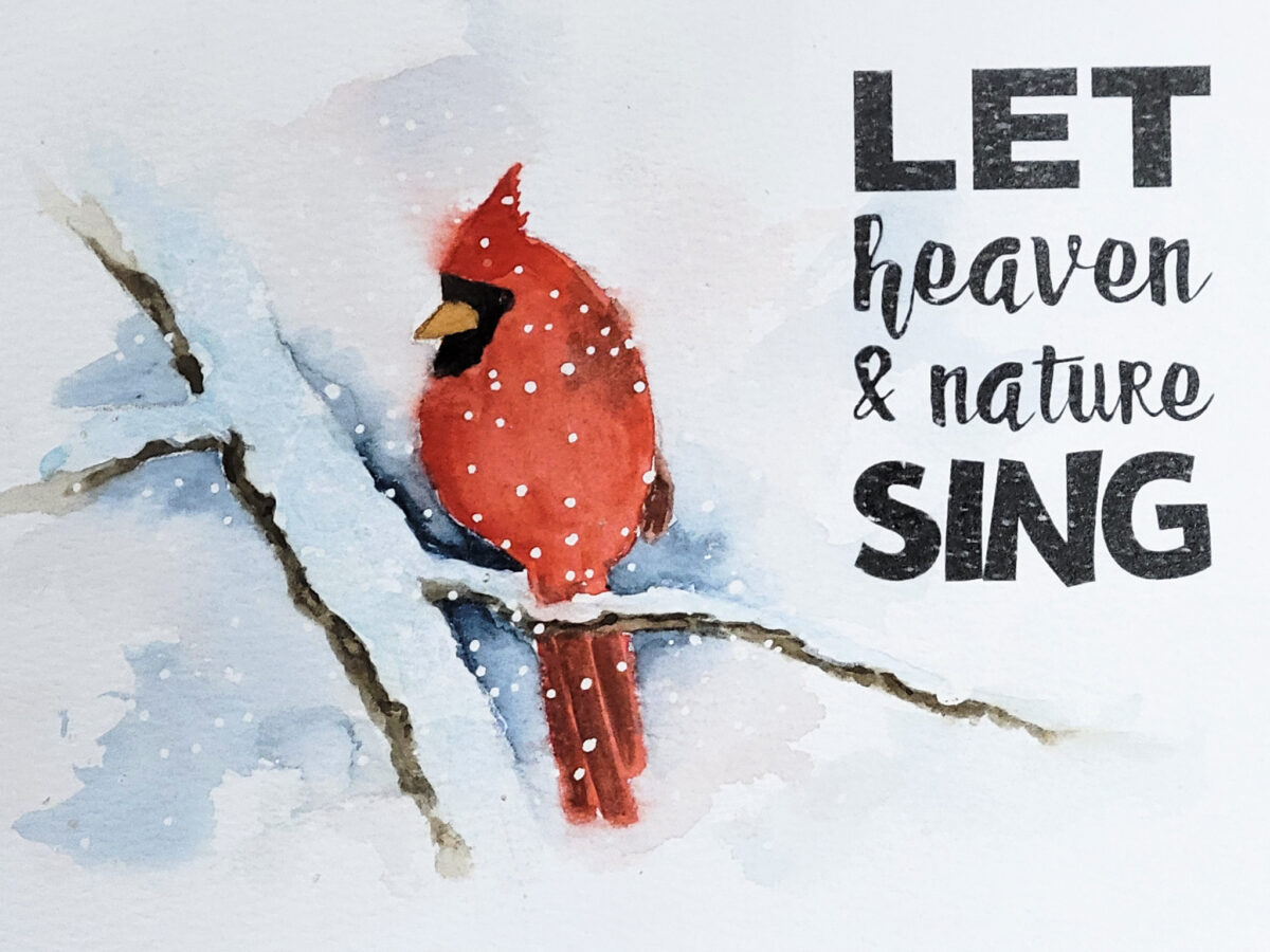 Watercolor Class Winter Cardinal -- Dec 5