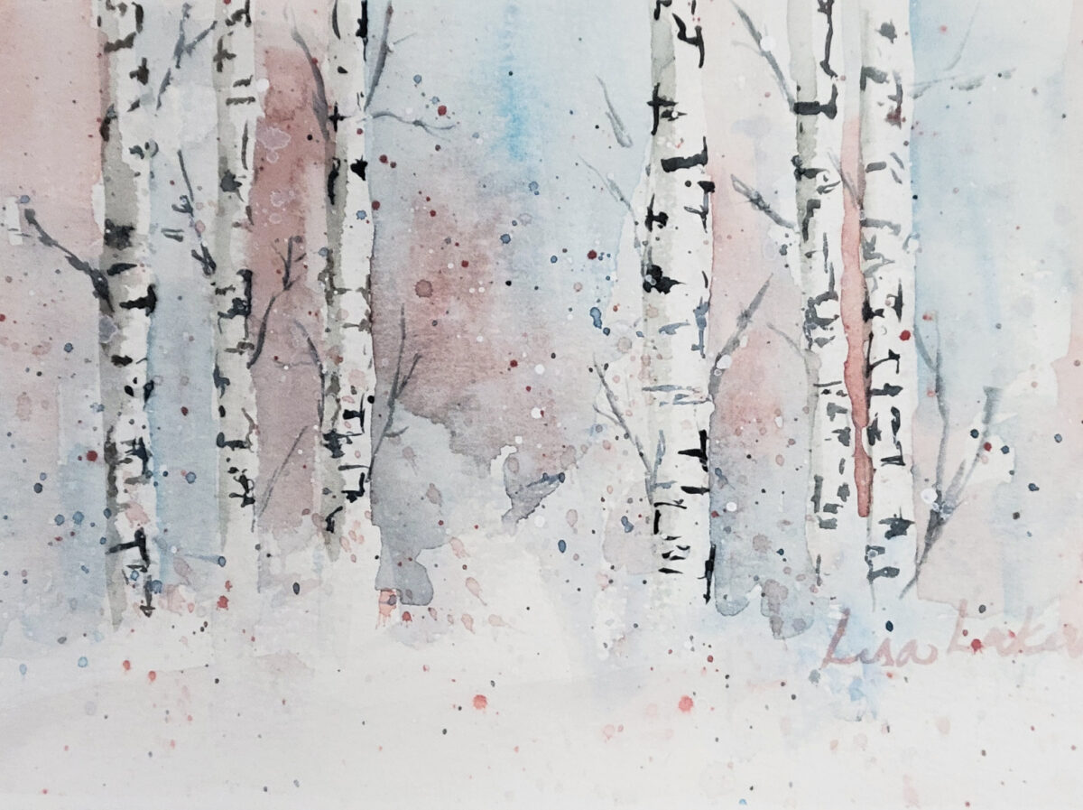 Watercolor Class Winter Birch -- Dec 7